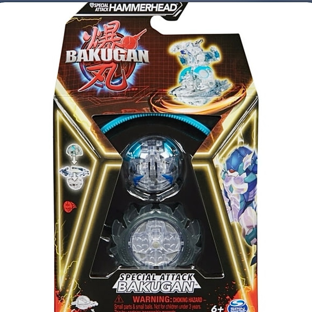 🆕- Bakugan, Special Attack Hammerhead, Spinning, Customizable Action Figure